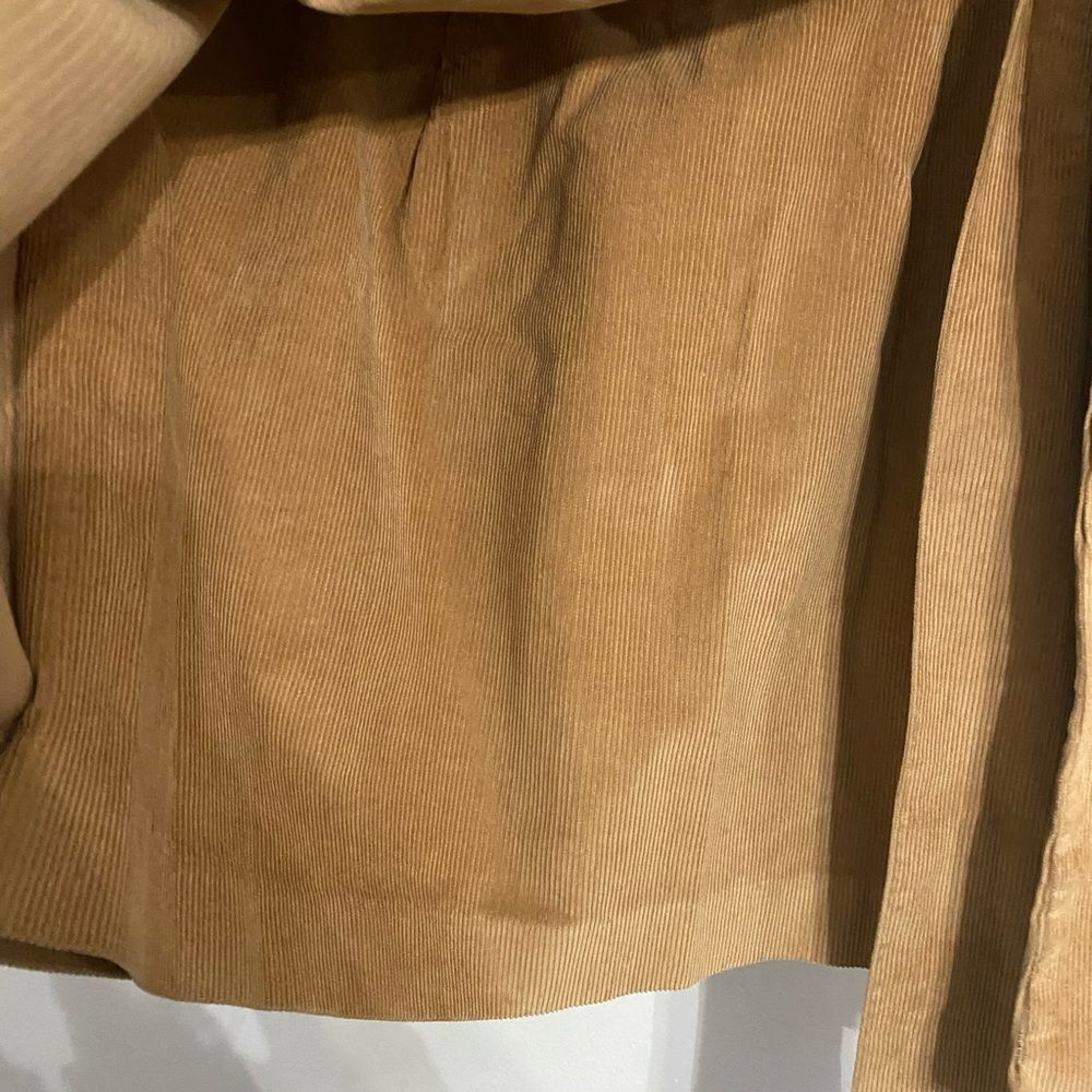 Corduroy Wrap Skirt in Camel by Lauren James Size Medium - Picture 7 of 11